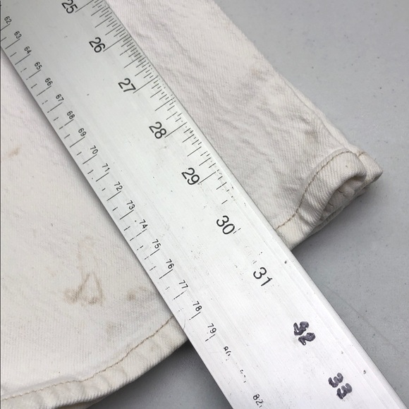 ABERCROMBIE & FITCH WHITE 90s ULTRA HIGH-RISE STRAIGHT JEANS 2/26x31 ⭐️ - Picture 13 of 14